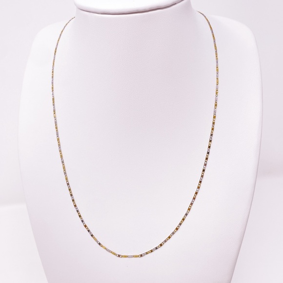 Stainless Steel Silver & Gold Necklace - Picture 10 of 14